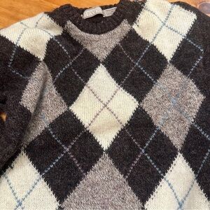 CHRISTOPHER HAYES Vintage Argle sweater 100% SHETLAND WOOL MADE IN IRELAND Men M